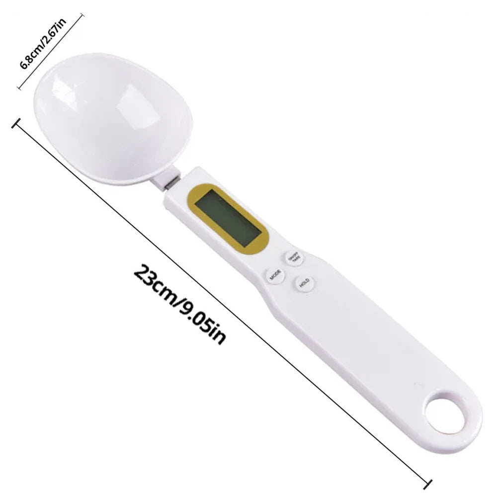 Digital Measuring Spoon Scale – 500g/0.1g Precision, LCD Display, Portable Kitchen Tool for Accurate Food & Ingredient Weighing